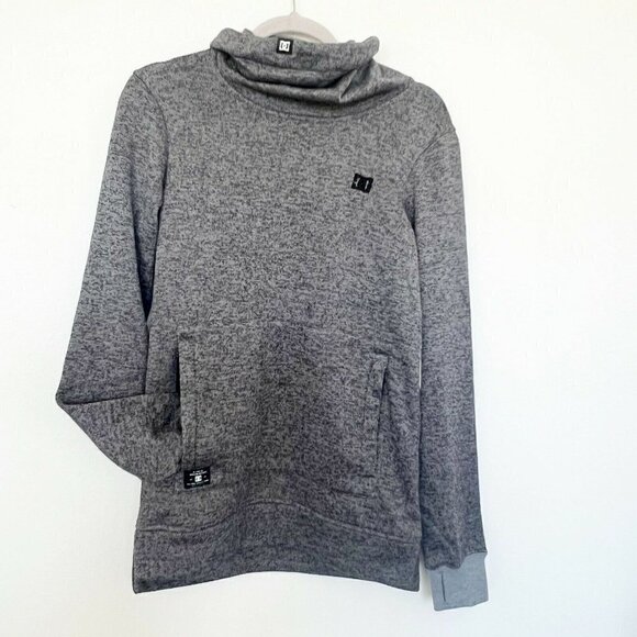 DC Snow Sweatshirt kangaroo pocket XSMALL GRAY snowboard NWT - Picture 4 of 12